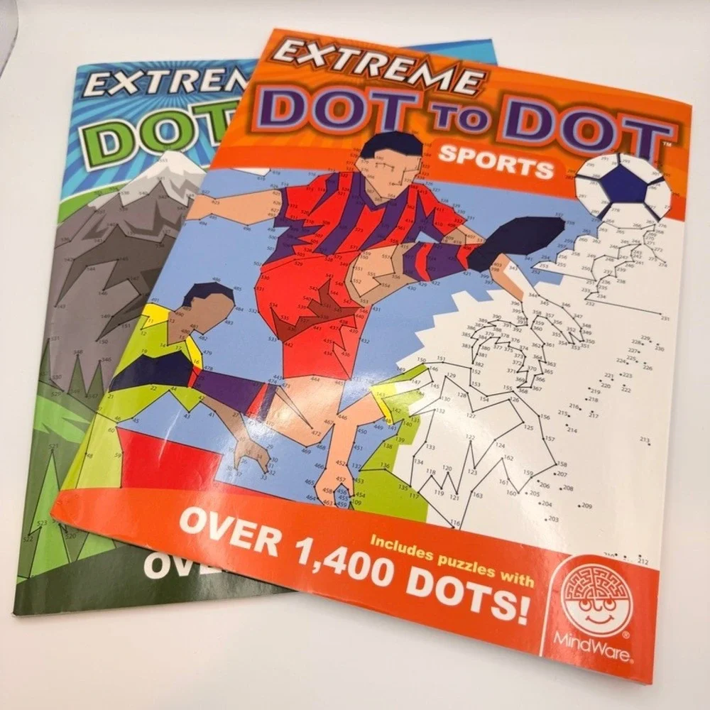Highlights Kids‎ Hidden Pictures & MindWare Extreme Dot to Dot Activity Book Lot